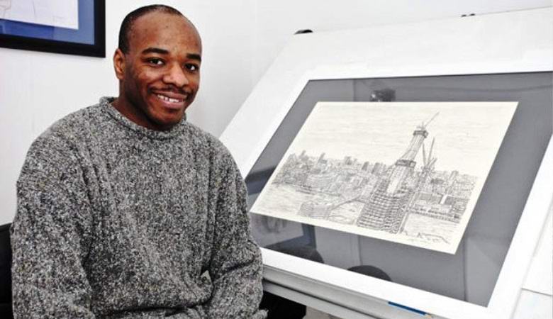 Britanski umetnik naslika celotna mesta iz spomina.