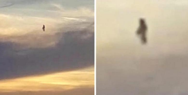 Črni nepremični objekt na nebu Brazilije