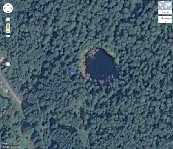 Črna megla ob jezeru Shaitanka