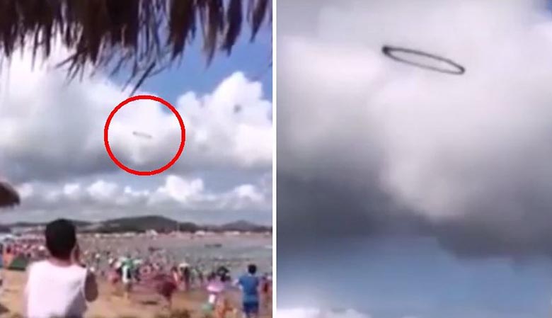 Črni obroč na nebu se je zdaj pojavil nad Kitajsko