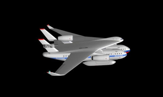 Clip-Air - letalo, ki prevaža vagone po nebu