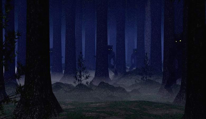 Dagestanski lovec je v nočnem gozdu naletel na pošast