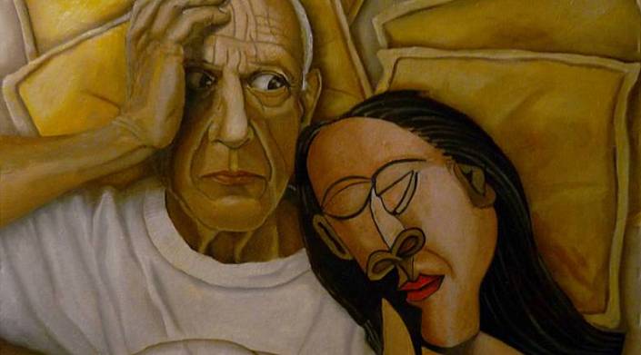 Picasso je za svoje slike pogosto vzel že uporabljena platna.