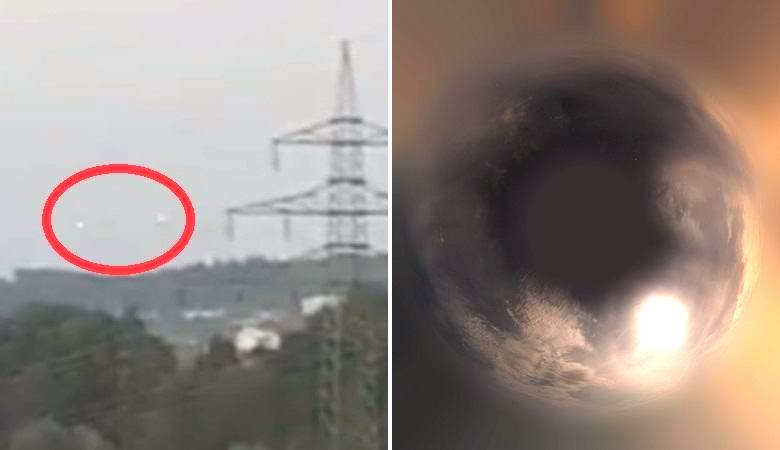 Dva nejasna svetlobna predmeta