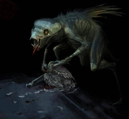 Dvonožno bitje, prekrito z volno