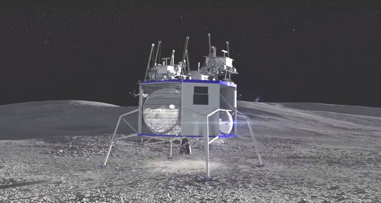 Jeff Bezos prikazuje življenjsko velikost Lunar Lander