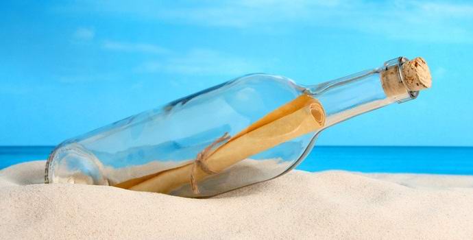 Fantastično sporočilo, ki ga najdemo v steklenici