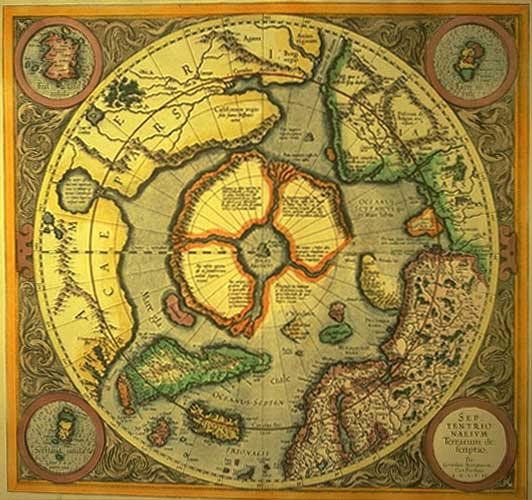 Hiperboreja na zemljevidu