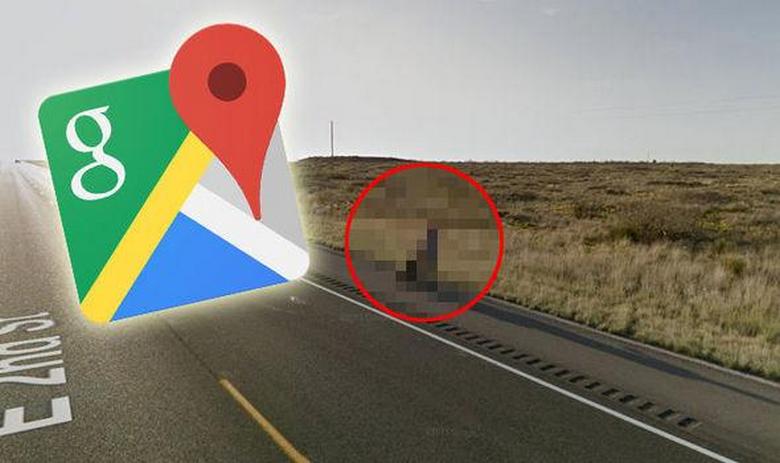 Google Maps odkril moškega na puščavski cesti.