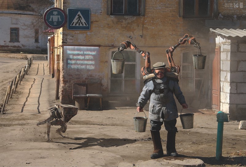 Umetnik Evgeny Zubkov vidi prihodnost Rusije zelo nenavadno