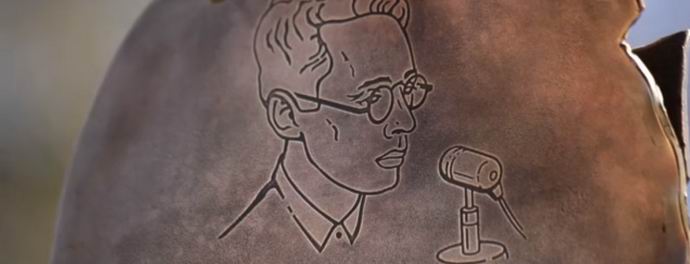 V Vladimirju so odprli interaktivni spomenik z glasom Levitana.