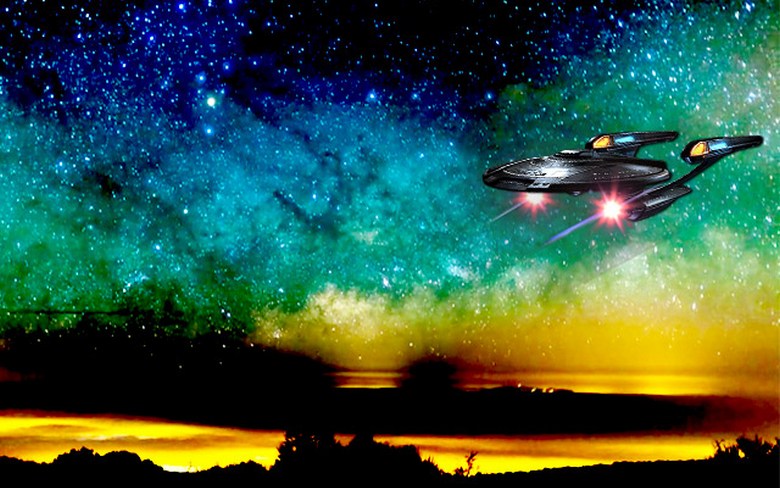 Kamera za nočni vid je v objektiv ujela visokohitrostni NLP