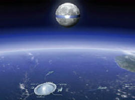 Baterijski obroč bo od Lune dovajal sončno energijo na zemljo.