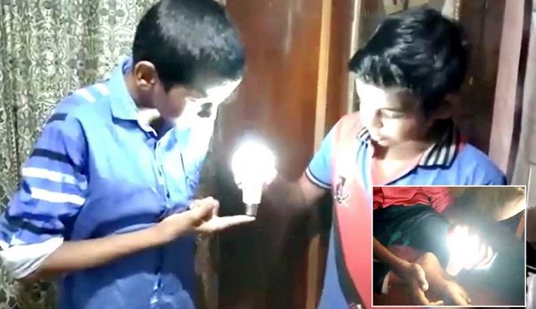 Fant prižge LED svetilke s pridihom roke.