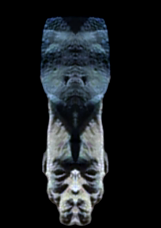 Gollova Martian, obnovljena z zrcaljenjem ohranjenih polovic