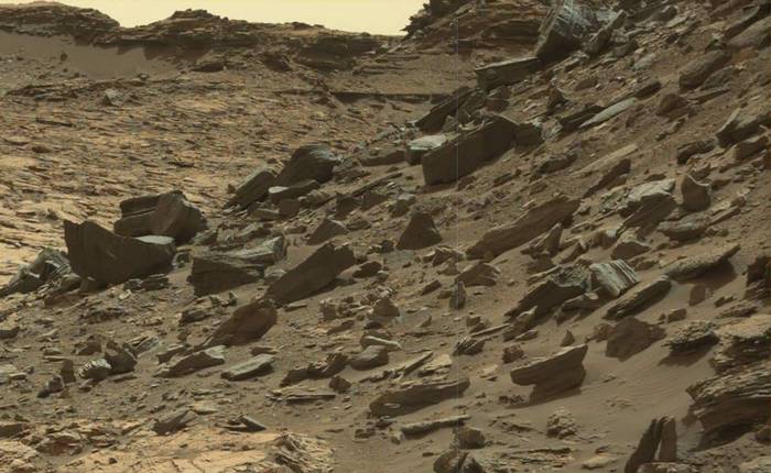 Vesoljska ladja tujcev, videna na Marsu