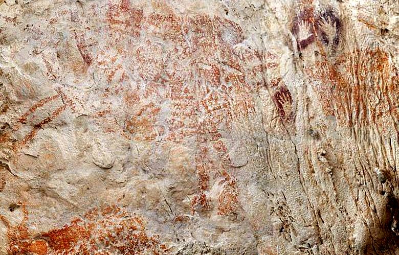 Najdeno jamsko sliko, staro več kot 40 tisoč let.