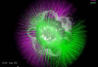 NASA je objavila vizualizacijo magnetne revolucije na Soncu.