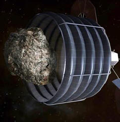 NASA bo s kozarcem ujela asteroid