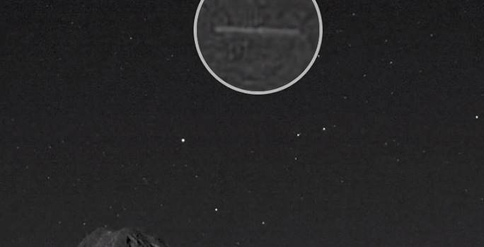 Neznani leteči predmeti nad vulkani