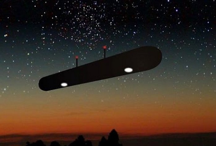 Neznani predmeti na nebu v obliki cigare