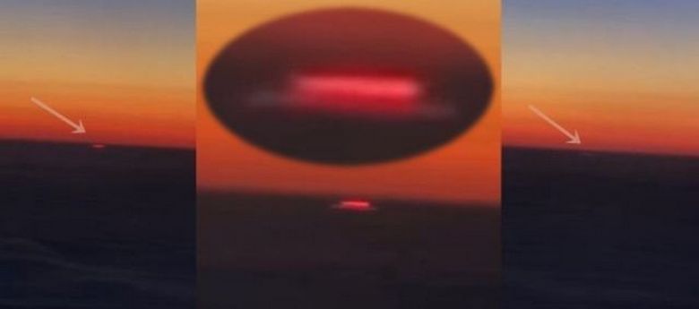 Potnik je v Kazahstanu odnesel čuden pravokoten žarek nad oblaki v Kazahstanu.