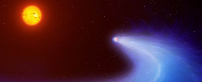 Planet, prikrit kot komet