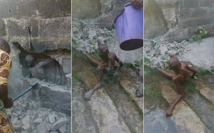 Najstnik se je v zid stenil živo