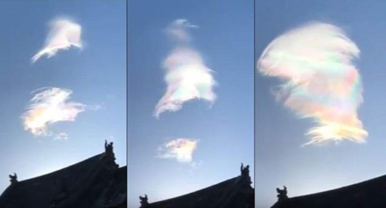 Osupljiv oblak je budiste presenetil.