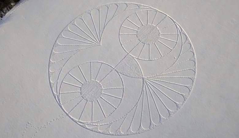 Ali vesoljci zdaj rišejo kroge po snegu?