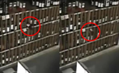 Ghost bije steklenice v avstralskem pubu