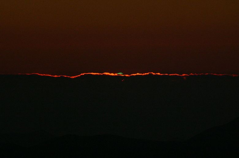 Redek naravni pojav - zeleni žarek