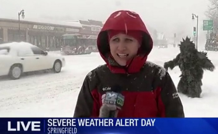 Poročilo o viharju je prišlo poslušati yeti