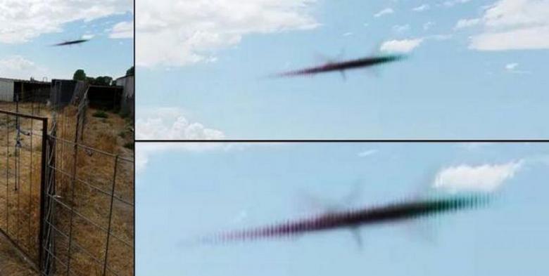 Cigar kot NLP je z veliko hitrostjo letel nad kmetijo.