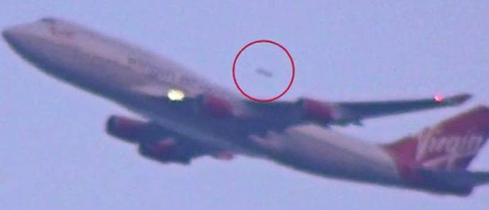 Vzlet potniškega letala je bil posnet