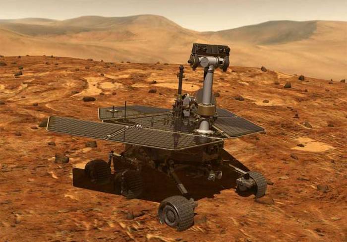 Spirit je fotografiral marsovsko bazo