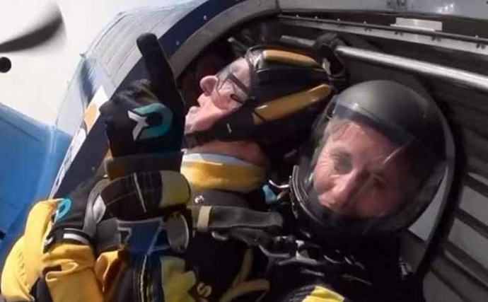 Stoletnik Britanec je zelo svojevrstno praznoval svojo obletnico