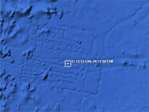 najdeno pod vodo Atlantide