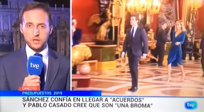 Predstavitelj je utripal