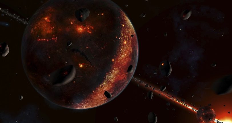 Znanstvenik: Luna je nastala kot posledica bombardiranja Zemlje z asteroidi 