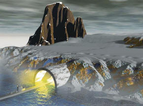 Na Antarktiki odkrit ogromen tunel