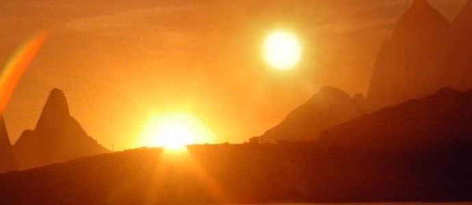 V daljni preteklosti so ljudje gledali dva sonca