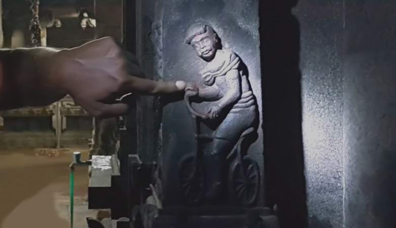 V starodavnem indijskem templju so odkrili podobo sodobnega kolesa.