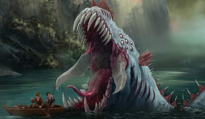 Na Kitajskem posneli ogromno rečno pošast