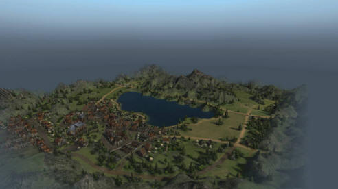 To je Lakesville. V bližini so jezera, gozdovi in ​​gore. Tukaj lahko najdemo velike noge.