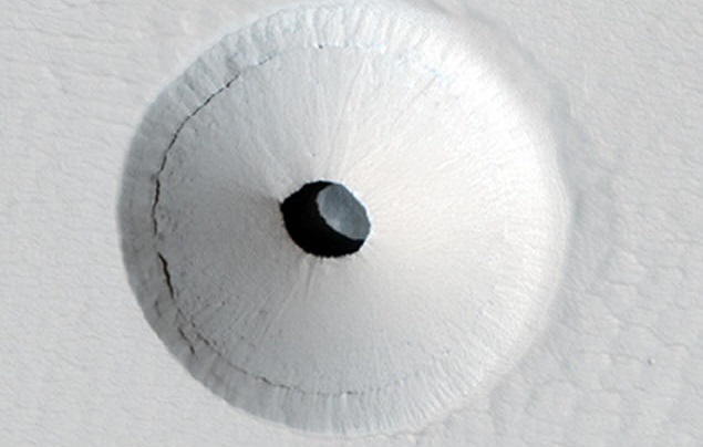 Skrivnost luknje, ki vodi v Marsovsko jamo