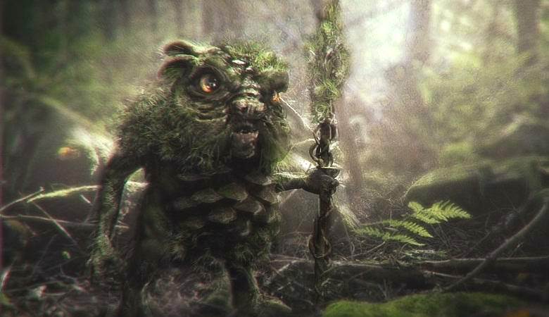 Skrivnostno bitje, ujeto v dagestanskem gozdu