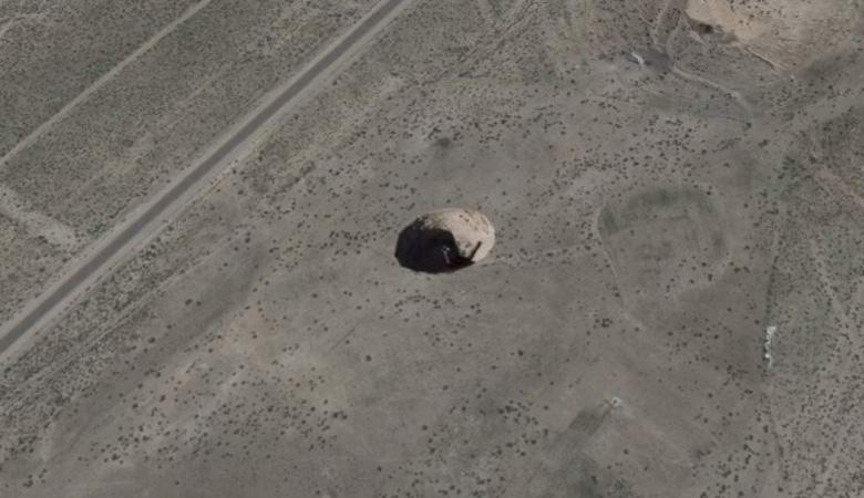 Skrivnostna luknja v tleh, opažena v bližini območja 51