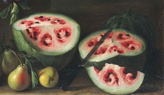 Slikanje je znanstvenikom povedalo, kako so lubenice izgledale pred štirimi stoletji.